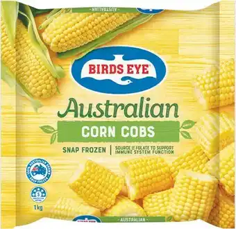 Woolworths Birds Eye Australian Corn Cobs or Corn Kernels 1 kg offer