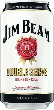 Woolworths Jim Beam Double Serve White Label Cola Cans 10x375ml offer