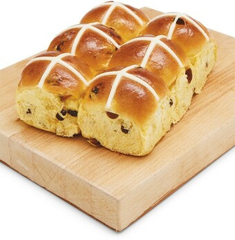 Woolworths Indulgent Brioche Hot Cross Bun Varieties Pk 6* offer