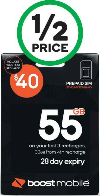 Woolworths BOOST $40 SIM Kit^ offer