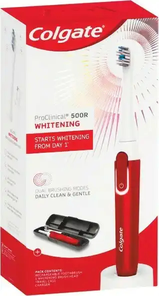 Woolworths Colgate ProClinical 500R Electric Toothbrush Pk 1 offer