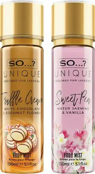 Woolworths So Unique Body Spray 150ml offer