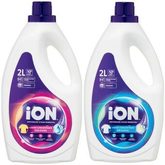 Coles iON Laundry Liquid 2 Litre or Powder 2kg offer
