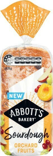 Coles Abbott’s Sourdough Fruit Loaf 520g offer