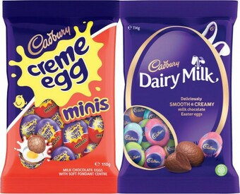 Coles Cadbury Egg Bag 110g-125g offer