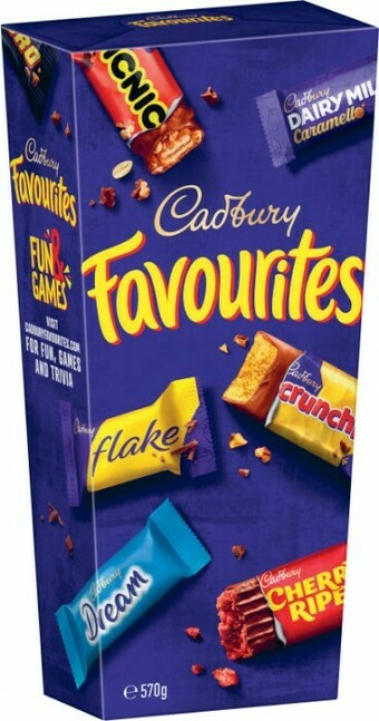 Coles Cadbury Favourites Boxed Chocolate 570g offer