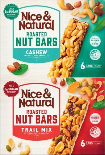 Coles Nice & Natural Nut Bars 180g-192g offer