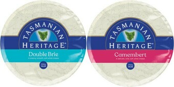 Coles Tasmanian Heritage Double Brie or Camembert 250g offer