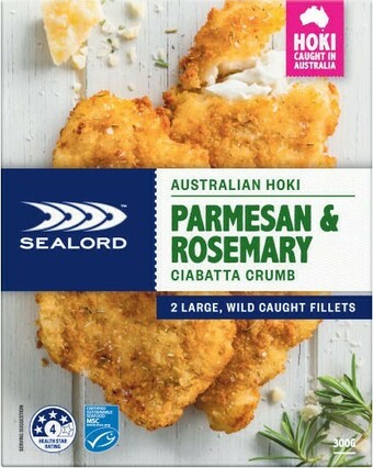 Coles Sealord Crumbed Hoki Fillets 280g-300g offer