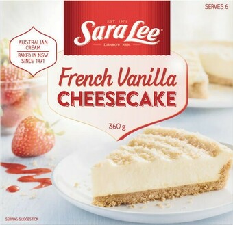 Coles Sara Lee Desserts 350g-475g offer