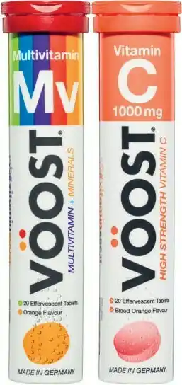 Coles Voost Effervescent Vitamin C 1000mg or Multivitamin Tablets 20 Pack offer
