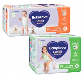 Coles BabyLove Cosifit Bulk Nappies 26 Pack-48 Pack offer