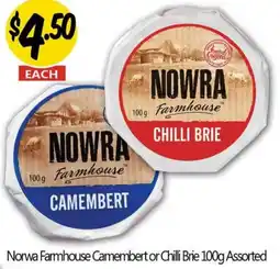NQR Norwa Farmhouse Camembert or Chilli Brie Assorted offer