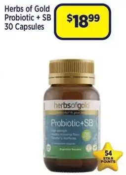 Star Discount Chemist Herbs of Gold Probiotic + SB offer