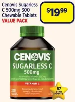 Star Discount Chemist Cenovis Sugarless C 500mg offer