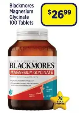 Star Discount Chemist Blackmores Magnesium Glycinate offer