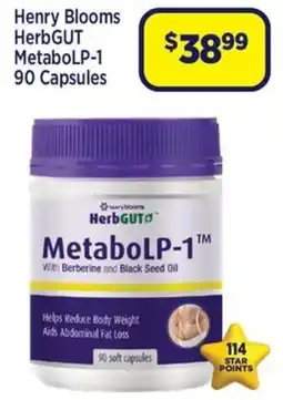 Star Discount Chemist Henry Blooms HerbGUT MetaboLP-1 offer