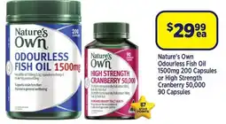 Star Discount Chemist Nature's Own Odourless Fish Oil offer