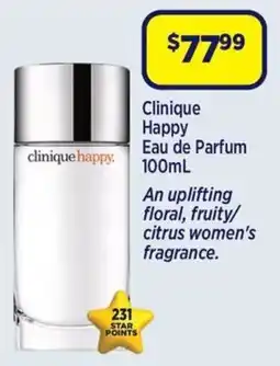 Star Discount Chemist Clinique Happy Eau de Parfum offer