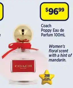 Star Discount Chemist Coach Poppy Eau de Parfum offer