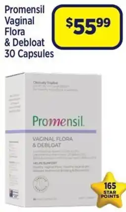 Star Discount Chemist Promensil Vaginal Flora & Debloat offer