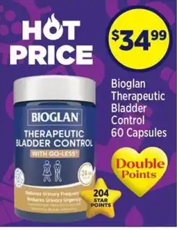 Star Discount Chemist Bioglan Therapeutic Bladder Control offer