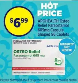 Star Discount Chemist APOHEALTH Osteo Relief Paracetamol 665 mg offer