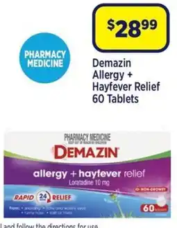Star Discount Chemist Demazin Allergy + Hayfever Relief offer