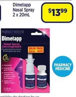 Star Discount Chemist Dimetapp Nasal Spray offer