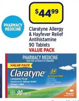 Star Discount Chemist Claratyne Allergy & Hayfever Relief Antihistamine offer