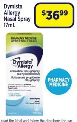 Star Discount Chemist Dymista Allergy Nasal Spray offer