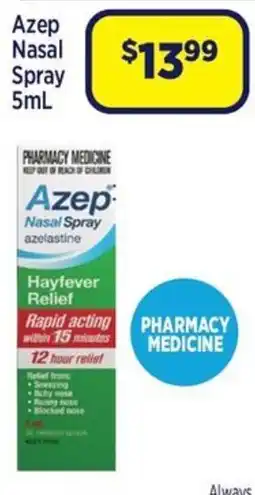 Star Discount Chemist Azep Nasal Spray offer