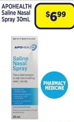Star Discount Chemist APOHEALTH Saline Nasal Spray offer