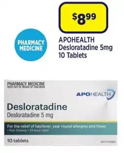 Star Discount Chemist Apohealth Desloratadine 5mg offer