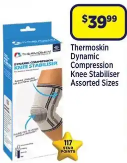 Star Discount Chemist Thermoskin Dynamic Compression Knee Stabiliser Assorted Sizes offer