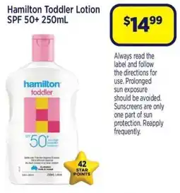 Star Discount Chemist Hamilton Toddler Lotion offer