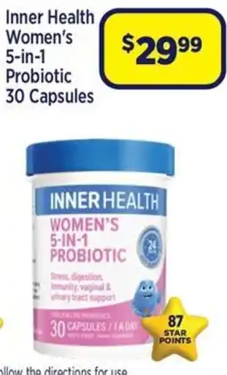 Star Discount Chemist Inner Health Women's 5-in-1 Probiotic offer