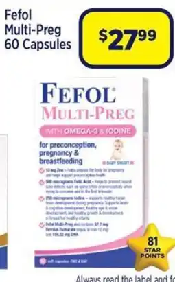 Star Discount Chemist Fefol Multi-Preg offer
