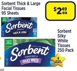 Star Discount Chemist Sorbent Thick & Large Facial Tissues offer