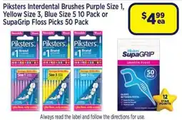 Star Discount Chemist Piksters Interdental Brushes offer
