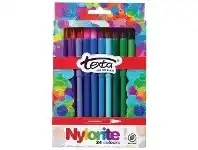 Officeworks Texta Nylorite Coloured Markers Assorted 24 Pack offer