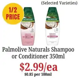 Farmer Jack's Palmolive Naturals Shampoo or Conditioner offer