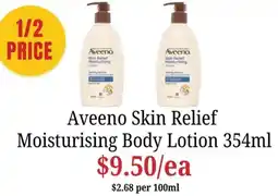 Farmer Jack's Aveeno Skin Relief Moisturising Body Lotion offer