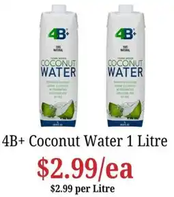 Farmer Jack's 4B+ Coconut Water offer