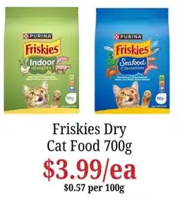 Farmer Jack's Friskies Dry Cat Food offer