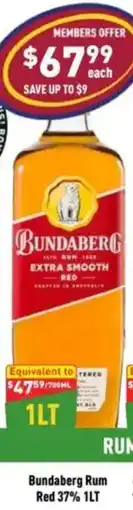 Liquor Legends Bundaberg Rum Red offer