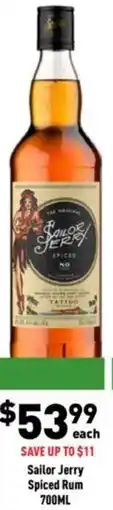Liquor Legends Sailor Jerry Spiced Rum offer