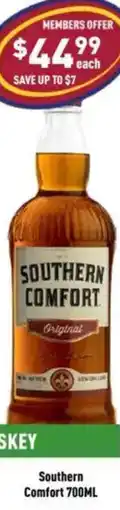Liquor Legends Southern Comfort offer