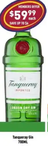 Liquor Legends Tanqueray Gin offer