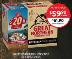 Harry Brown Great northern super crisp offer